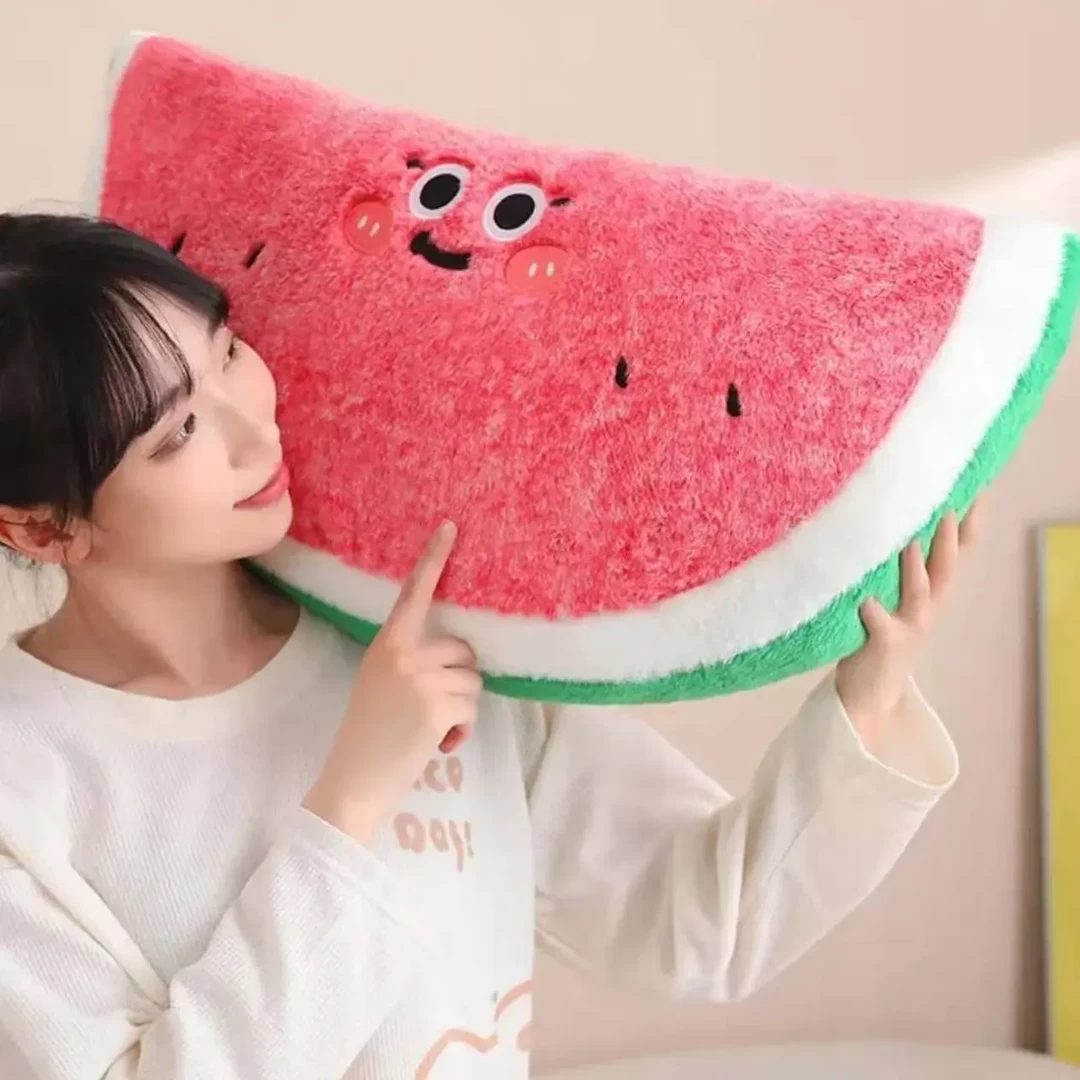 大西瓜毛绒玩具可爱抱枕60cm适合午睡可夹腿可腰靠
