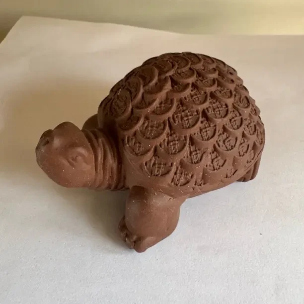 大钱币龟 宜兴紫砂茶宠摆件