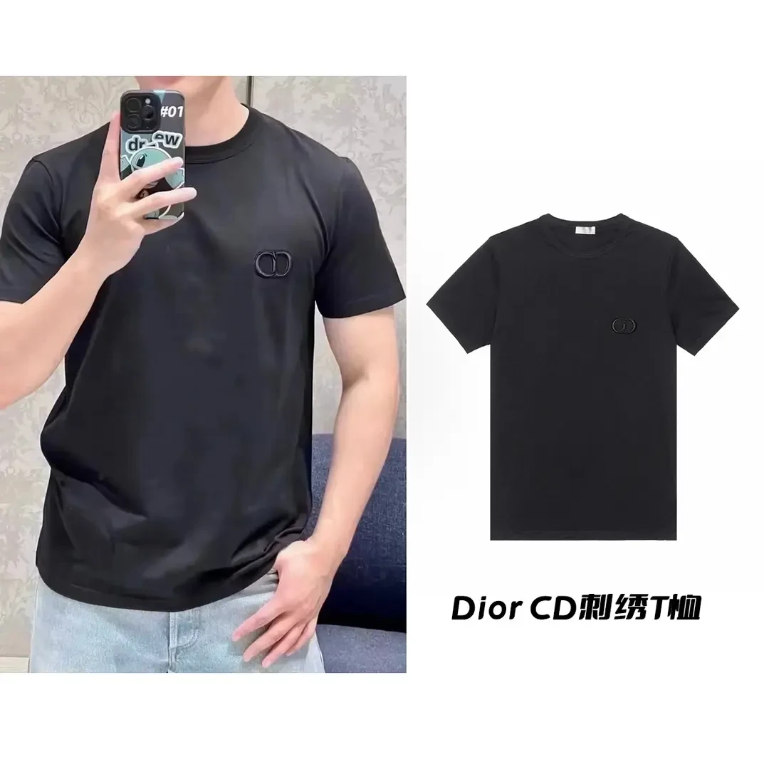 未使用 DIOR/迪奥 CD刺绣logo宽松休闲短袖y