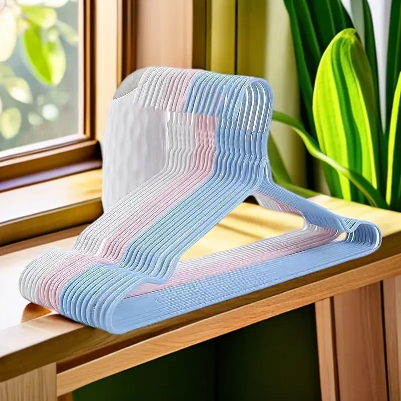 【10支 新粉福利】40厘米衣架成人加粗家用无痕款衣架子宿舍衣架