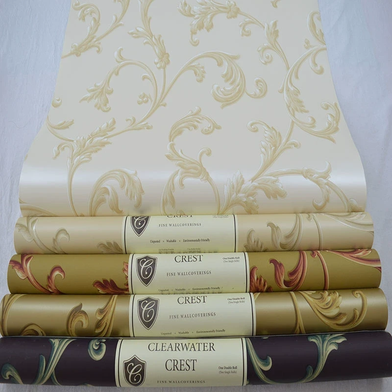 美国布鲁斯特进口纯纸环保加厚美式乡村田园花客厅背景墙壁纸CCP