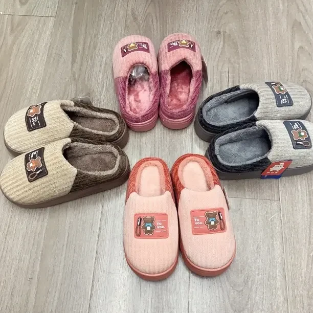 加厚加绒防滑防水情侣棉拖鞋秋冬季室内外居家保暖毛毛棉拖毛绒