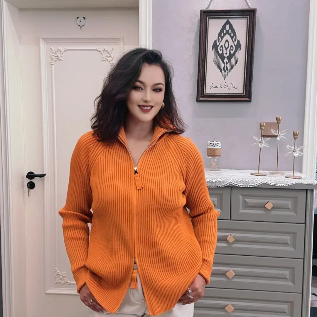 常规款常规薄款圆领针织女衫毛衣时尚连帽休闲