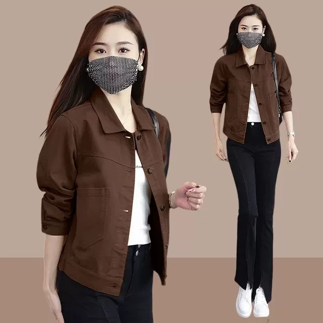 短外套女士装春秋冬季2025年新款爆款夹克休闲小个子洋气时尚上衣