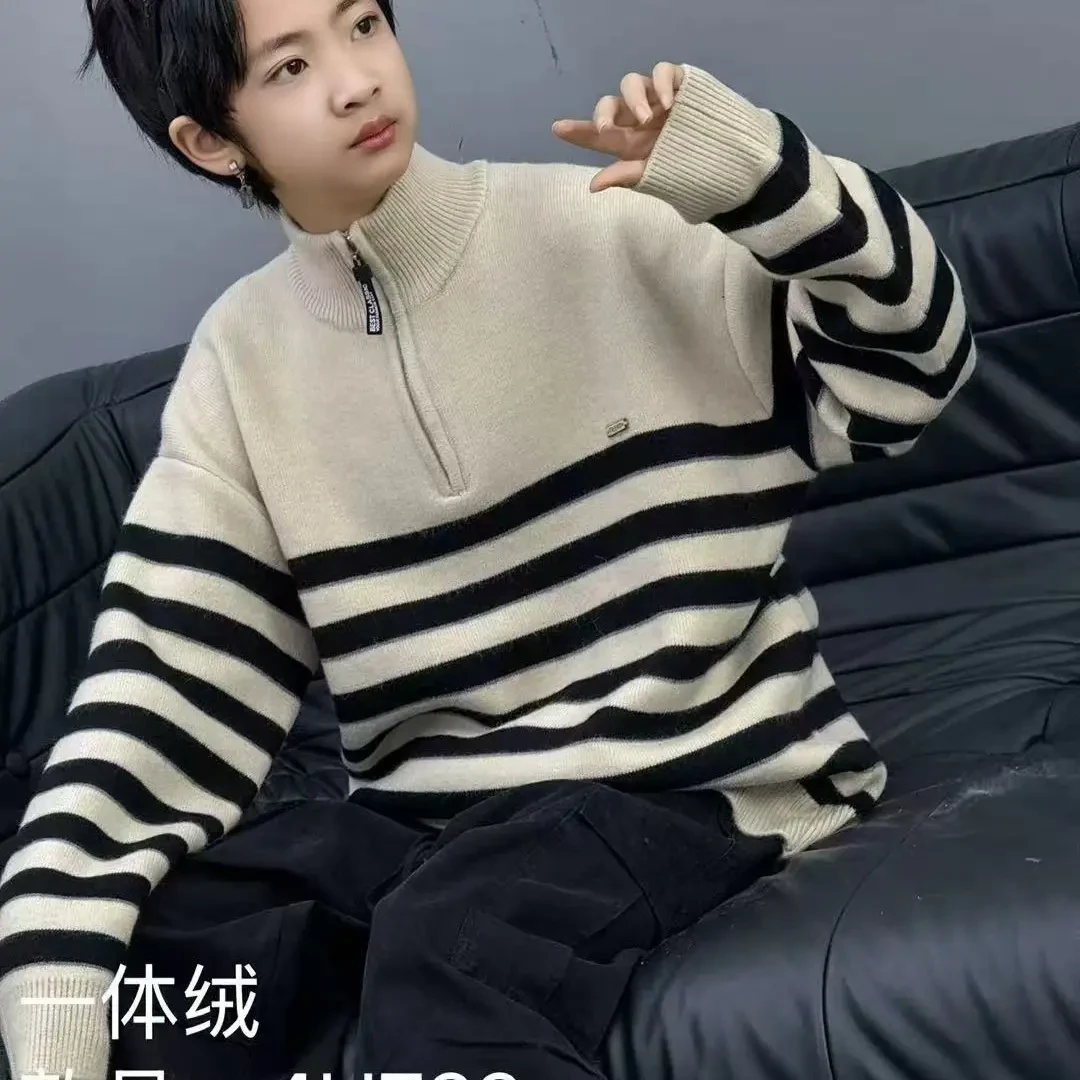 女童毛衣秋冬新款POLO领针织打底衫大童女孩上衣流行爆款韩版