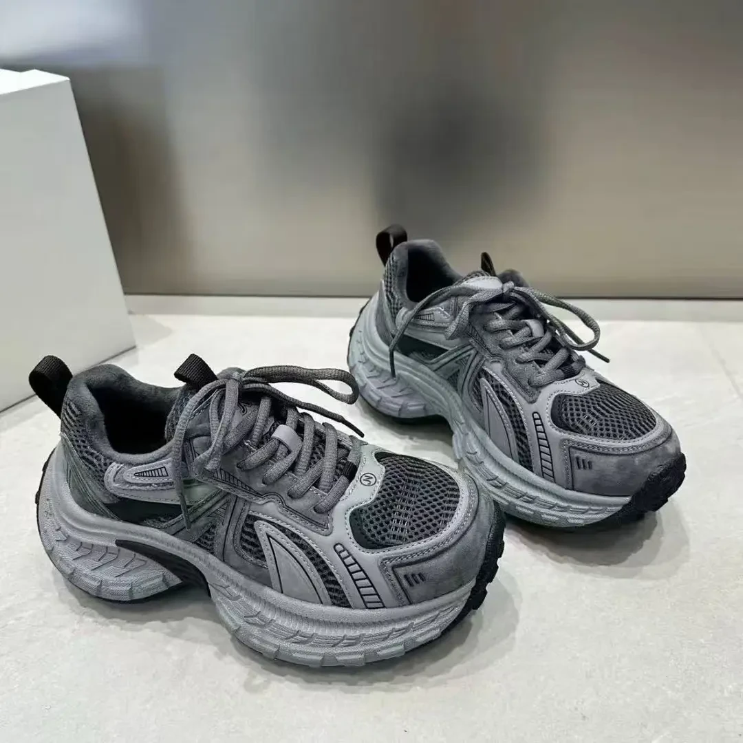 巴黎十代-秋冬季新款轮胎底增高百搭休闲鞋老爹鞋