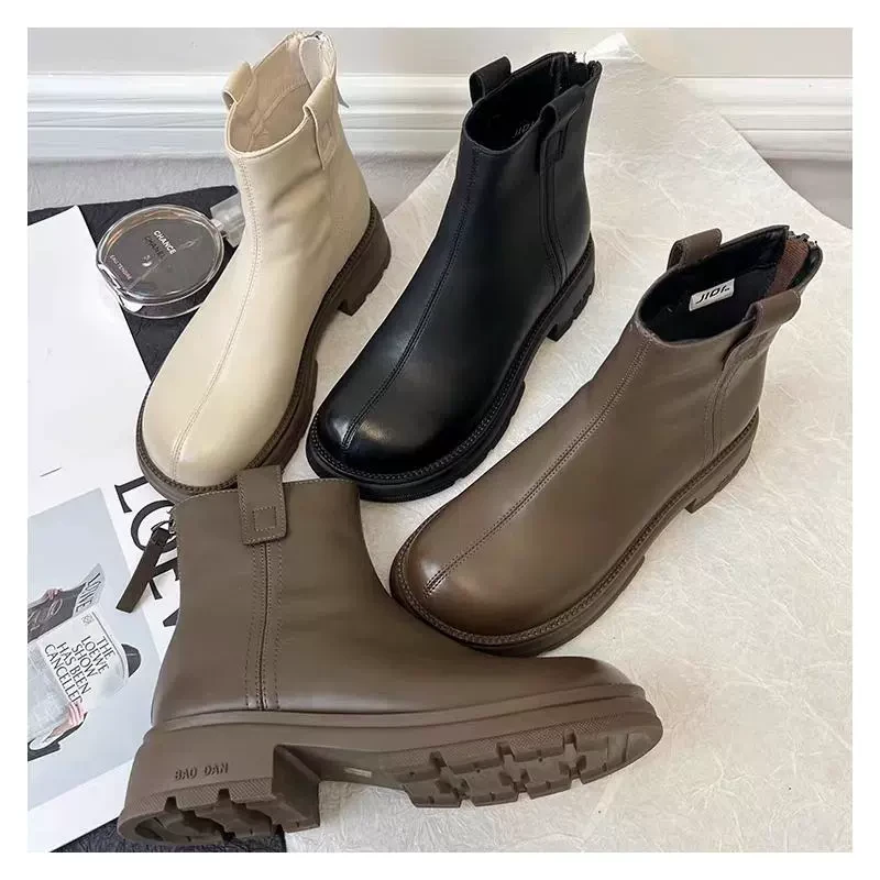 DMY专柜298～巨轻软 马丁靴女短靴马丁靴平底弹力瘦瘦靴6515-2A61