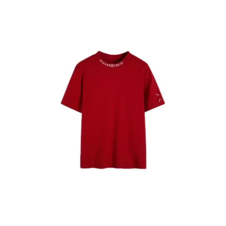 【COCODOVEY】百搭时尚数字设计气质休闲夏季圆领纯T恤3783