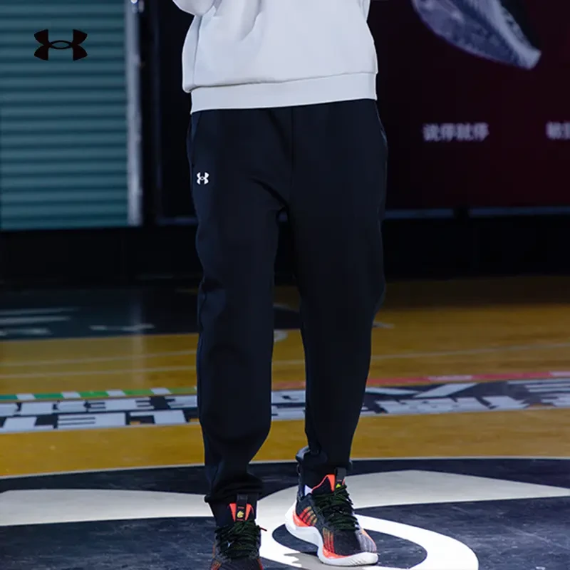 安德玛休闲裤男2025新款运动裤训练针织长裤束脚