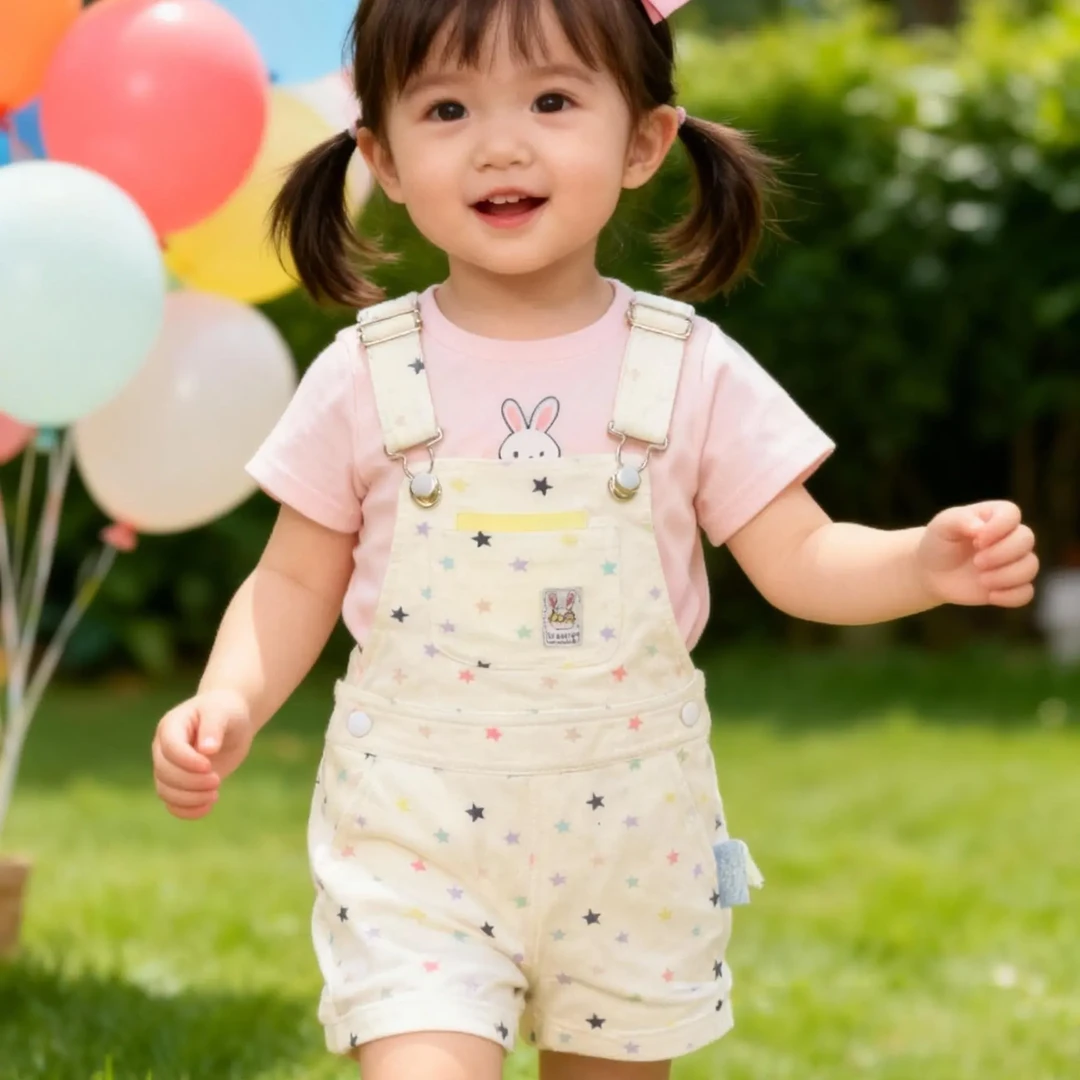 女童纯棉夏季休闲显瘦休闲风洋气背带裤