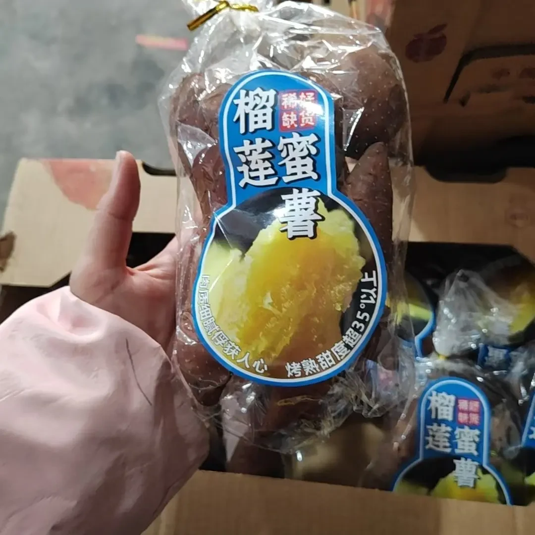 香甜软糯榴莲蜜薯火山红薯新鲜蒸煮烤皆宜2袋1000g蜜薯新疆维吾尔自治区