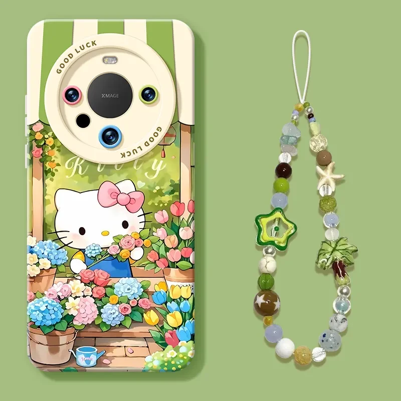 春日凯蒂猫适用华为mate70pro手机壳mate60pro春天mate50清新