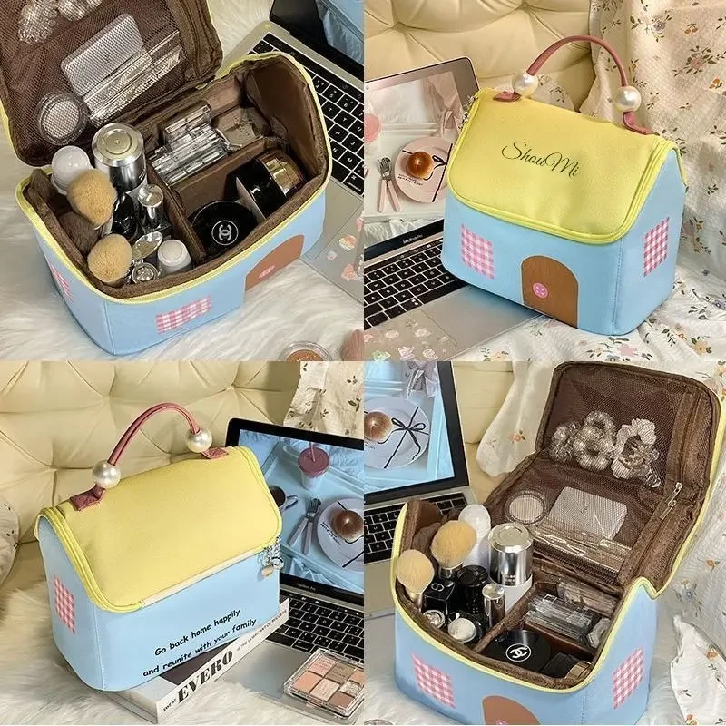 【两室一厅】小房子化妆包女大容量分区手提2025新款防水旅行