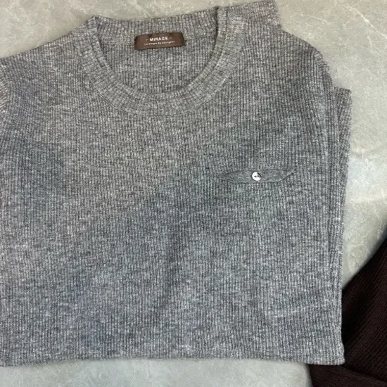 刺绣混纺舒适打底毛衣