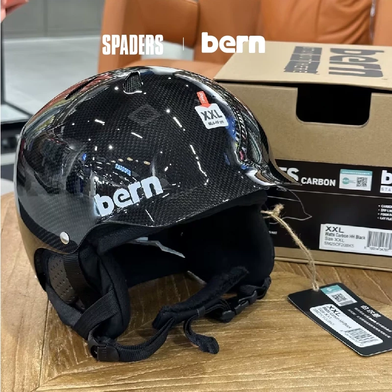 Bern24/25户外单双板滑雪头盔WattsCarbon碳纤维MIPS黑桃雪具