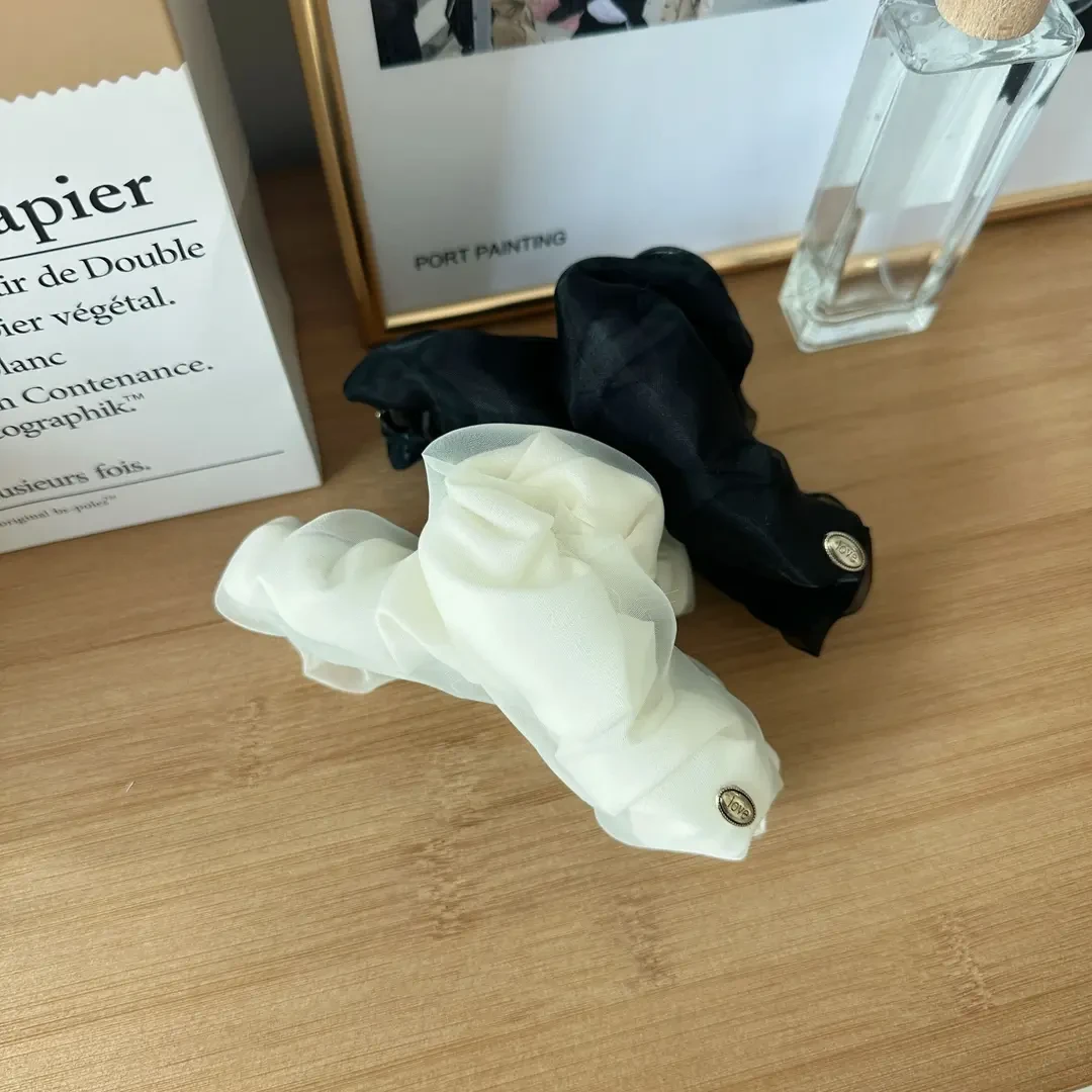 【双色流光】轻奢闪光褶皱小抓夹气质网红发夹女时尚百搭发卡发饰