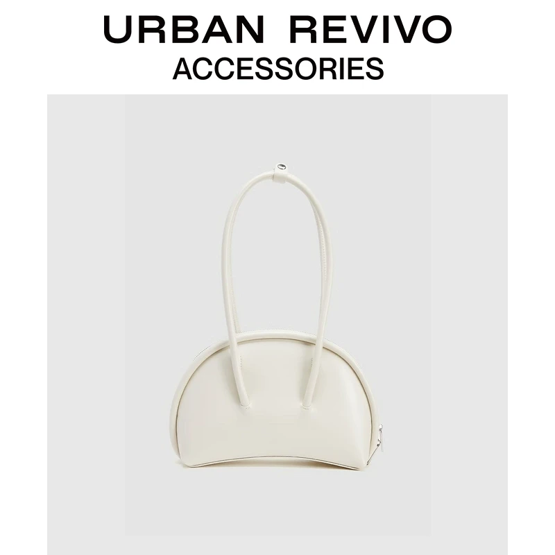 URBAN REVIVO2025春季新款女士复古摩登贝壳单肩包UAYB50003