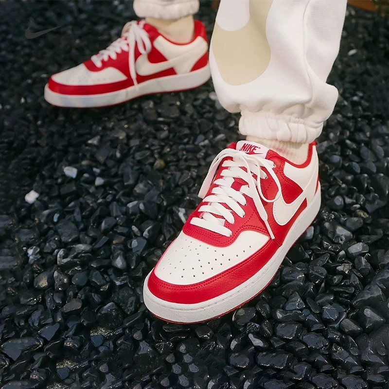 NIKE耐克女子courtvisionLONN大学红帆白休闲鞋 DH3158-602