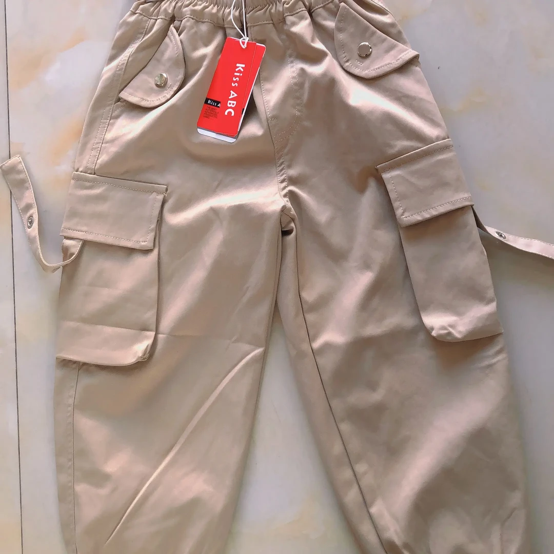 男童工装裤宽松休闲裤中大童透气长裤春秋薄款韩版裤