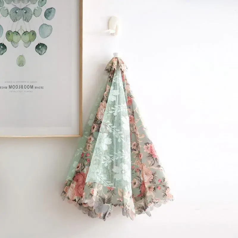 圆形碗罩遮菜桌盖菜盖家庭防尘菜罩餐桌罩可折叠防苍蝇罩透气