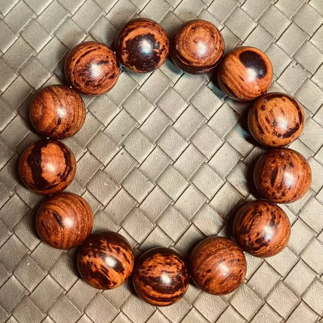 佛珠手串原木文玩可盘玩包浆男女款收藏级