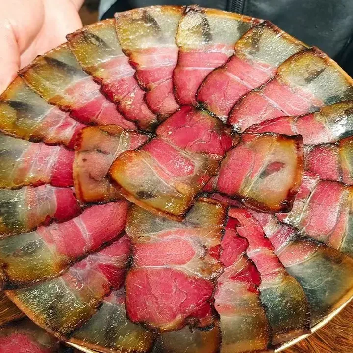 重庆土猪农家手工烟熏腊肉精选五花肉