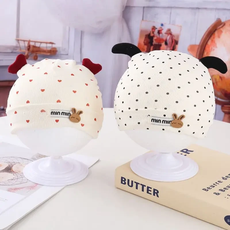 新生婴儿帽子春秋款可爱超萌套头帽初生宝宝纯棉护囟门婴幼儿胎帽