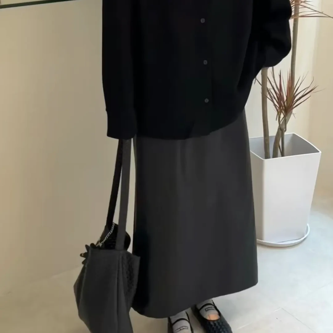 单排扣宽松型圆领女秋季卫衣百搭休闲上衣宽松
