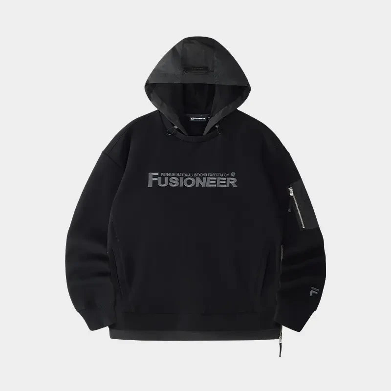 Fila/斐乐休闲宽松男士长袖潮流运动卫衣春季套头衫流光风