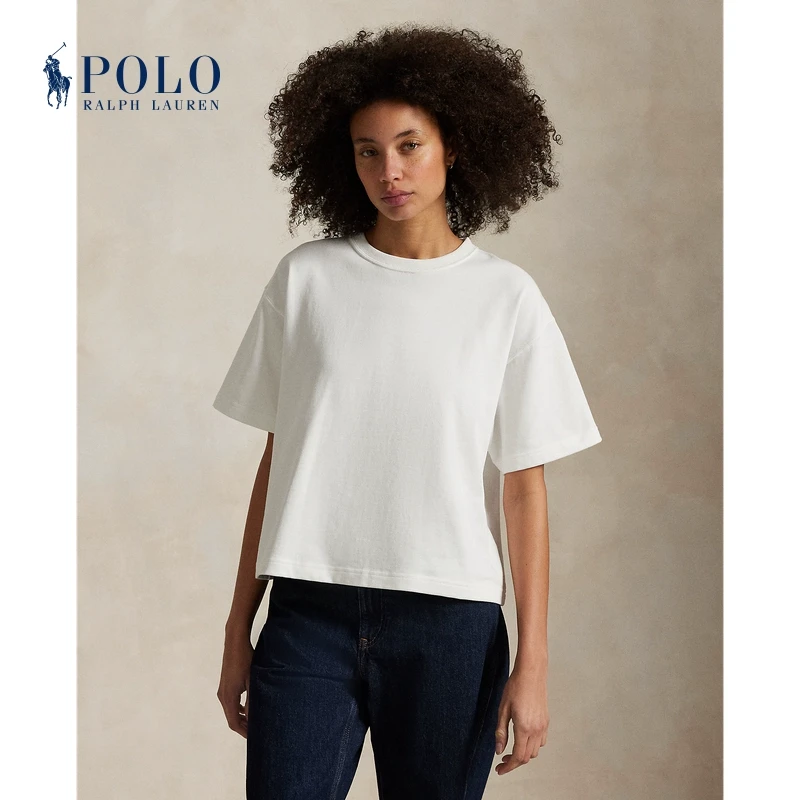 Ralph Lauren拉夫劳伦女装 经典款棉短款圆领T恤211967106
