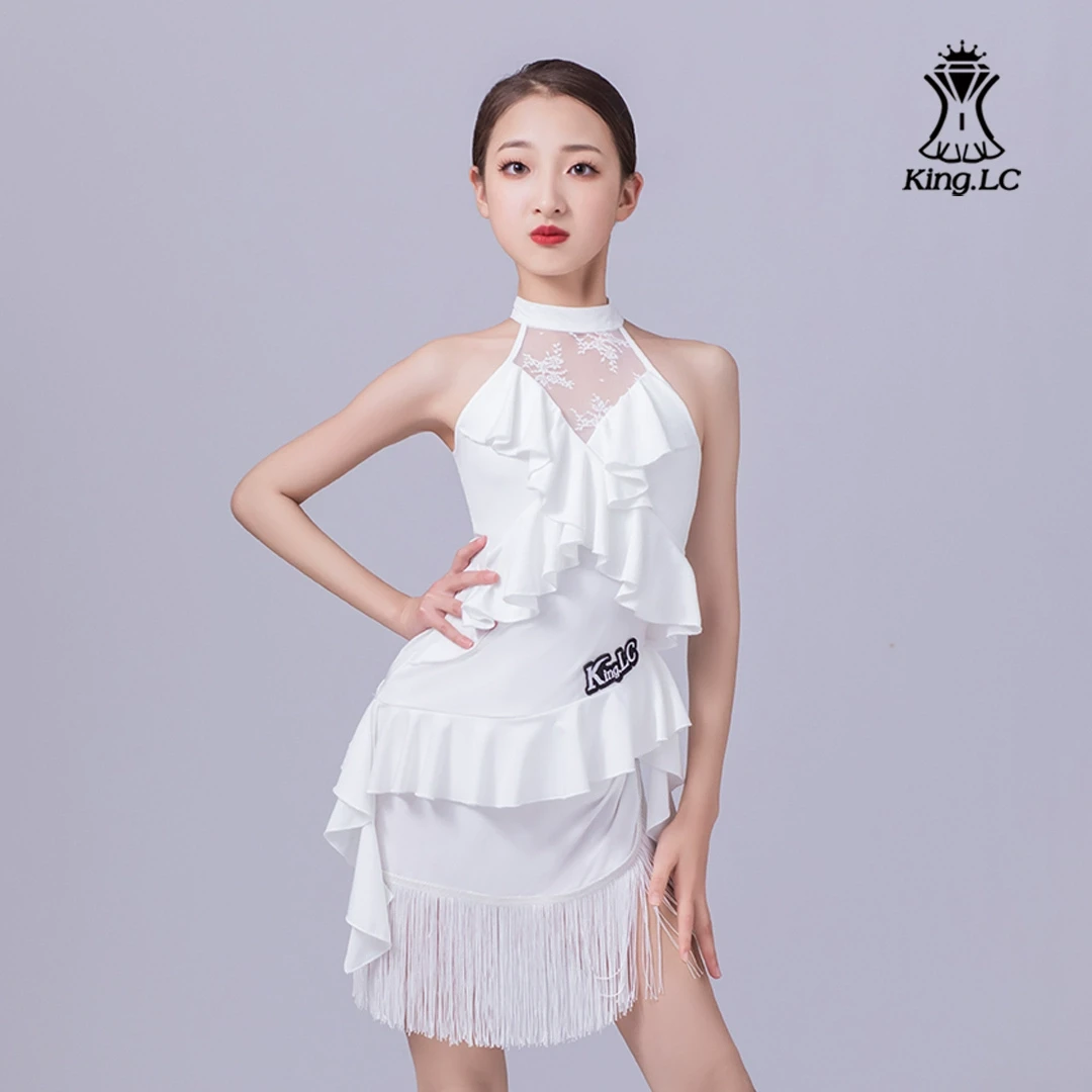 拉丁舞服高级感鹏翼之美2024春夏少儿拉丁舞服练功服KS24192