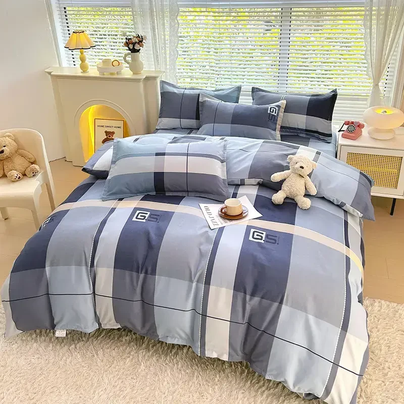 加厚磨毛四件套学生宿舍单人四件套床单被套床上用品厂家批发直销