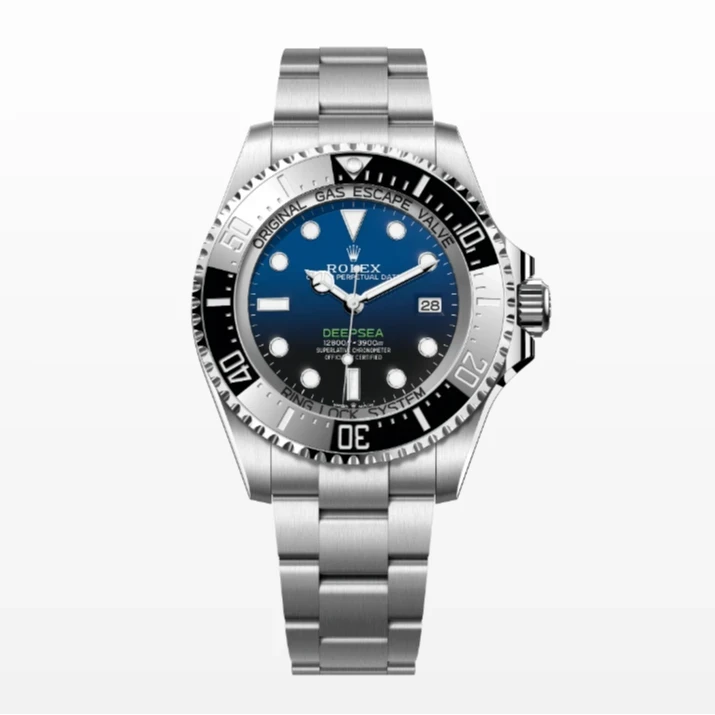 99新 Rolex/劳力士 全套海使型126660-0002蓝黑渐变44表径奢侈品