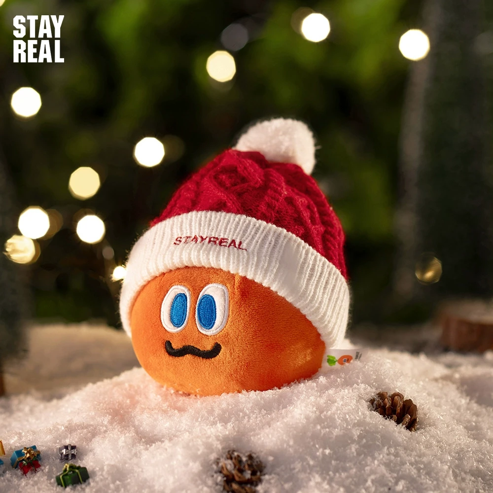 STAYREAL潮牌MOJO毛毛球帽魔魔胡胡胡萝卜小毛绒公仔头套卜卜娃衣