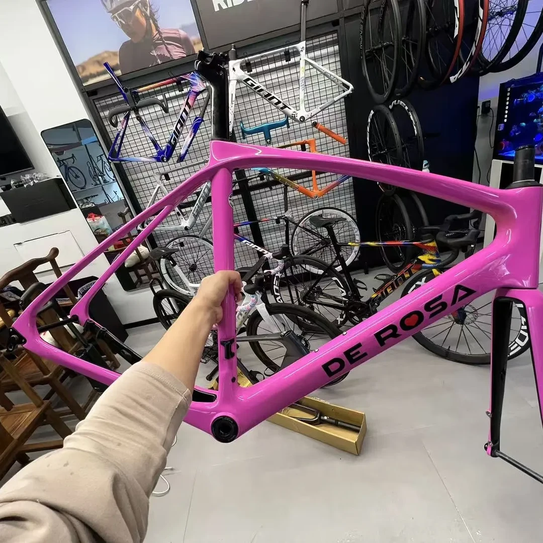 德罗萨 桃心56码碳纤维车架