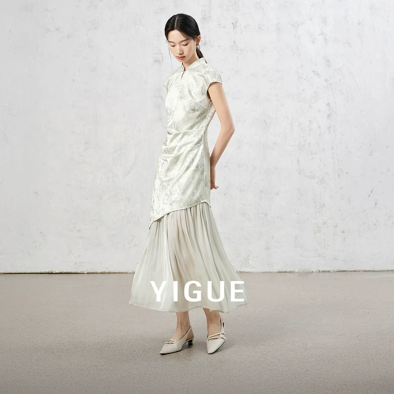 【黄蓉推荐】亦谷新中式连衣裙女新款爆款掐腰穿搭国风裙子G5SAL120