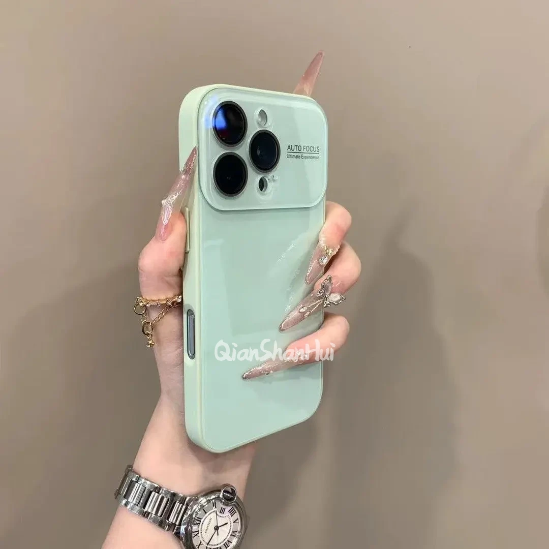 高级护镜大视窗秒变17适用iPhone16pro手机壳15promax全包14夏天