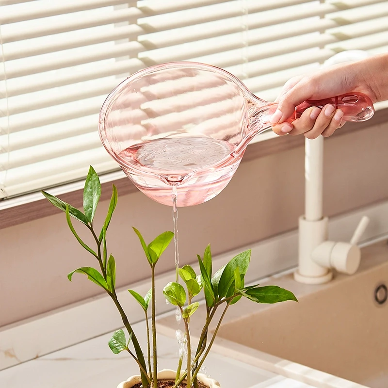 水勺浇花厨房舀水瓢家用长柄塑料大号创意加深厚水舀子水漂水勺子