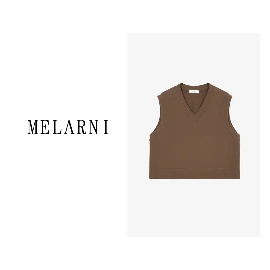 【MELARNI】柔软百搭简约纯色内搭马甲MLN10291
