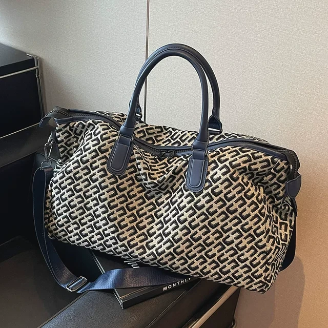 休闲大容量旅行包新款女运动健身瑜伽包收纳手提包出差收纳行李袋