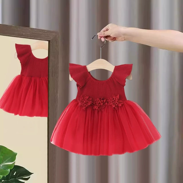 女童连衣裙夏季2025新款洋气公主裙婴儿宝宝周岁生日礼服夏套裙子