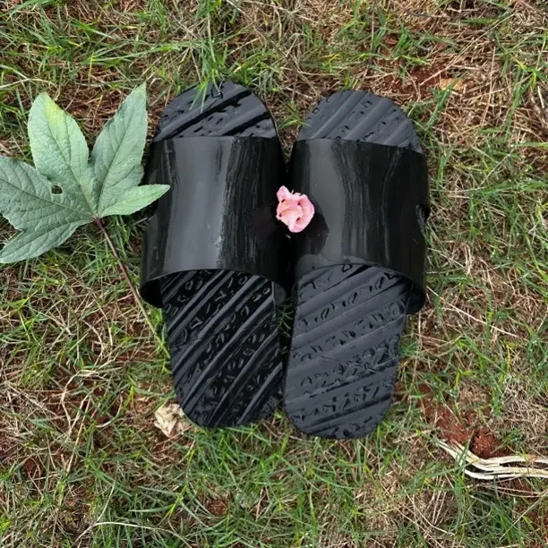 纯手工轮胎橡胶透气款凉拖防臭防滑防汗耐磨沙滩鞋（胶面款）