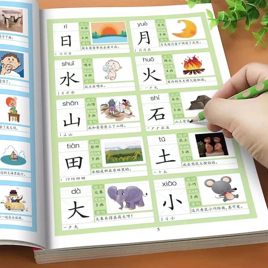 幼小衔接识字大王3000字识字幼儿启蒙学前3到6岁早教书认字大全