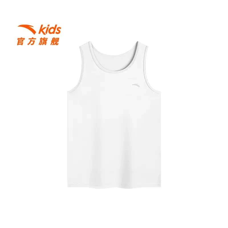 安踏儿童男女童运动背心2024夏季款透气舒适亲肤3A抗菌背心百搭款