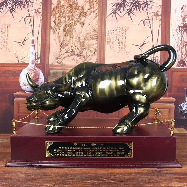 源头好货牛摆件招财华尔街牛年吉祥物客厅装饰办公室桌面公司店铺