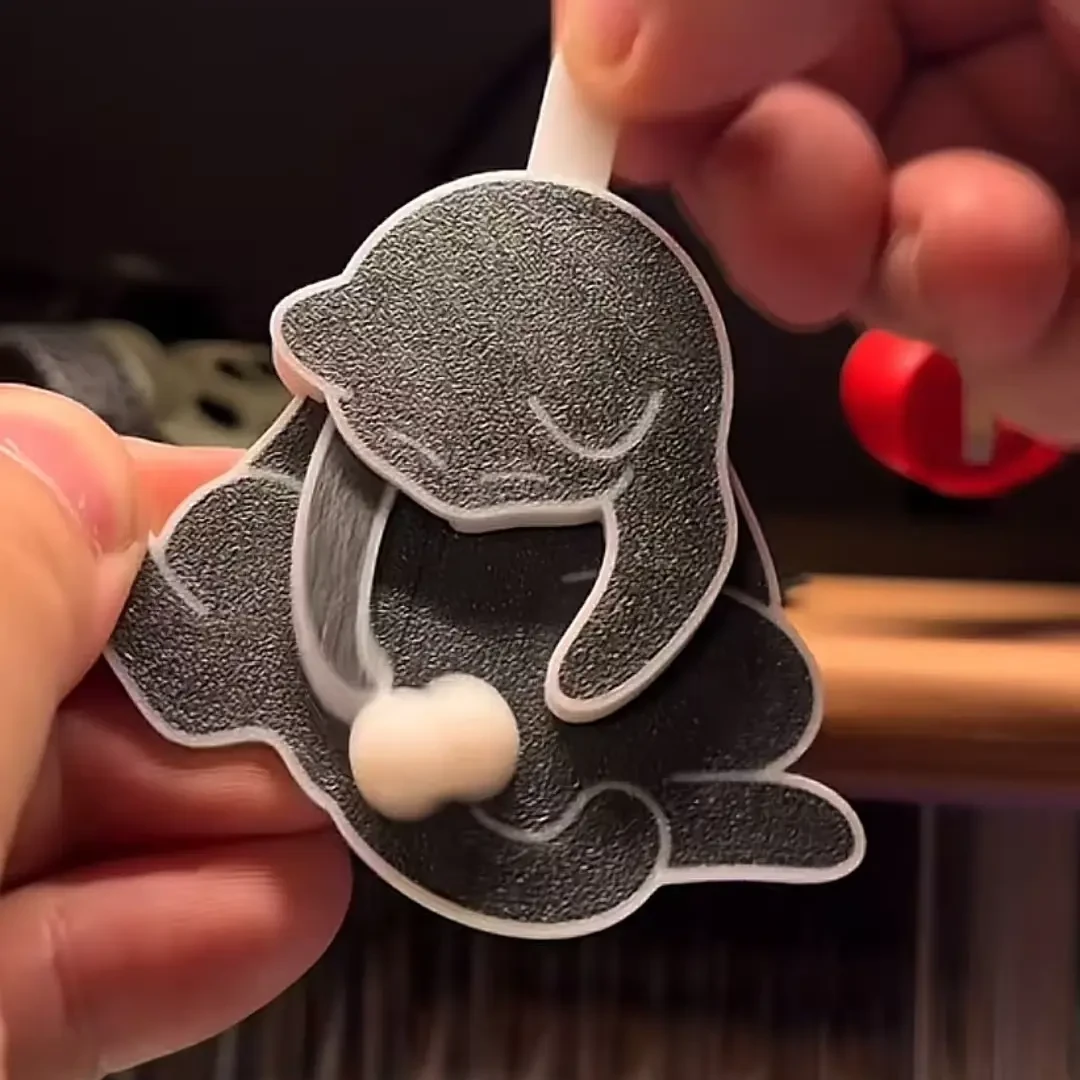 创意捣蛋猫拉伸玩蛋猫咪旋转蛋蛋挂件可爱搞怪包挂件饰品