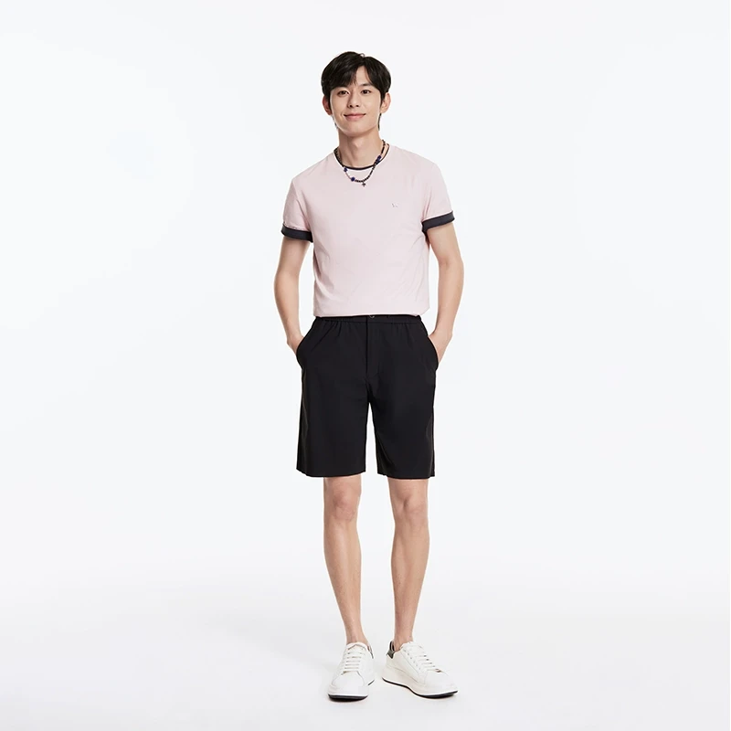 [商场同款]九牧王男装休闲短裤2025夏季新款休闲通勤百搭短裤