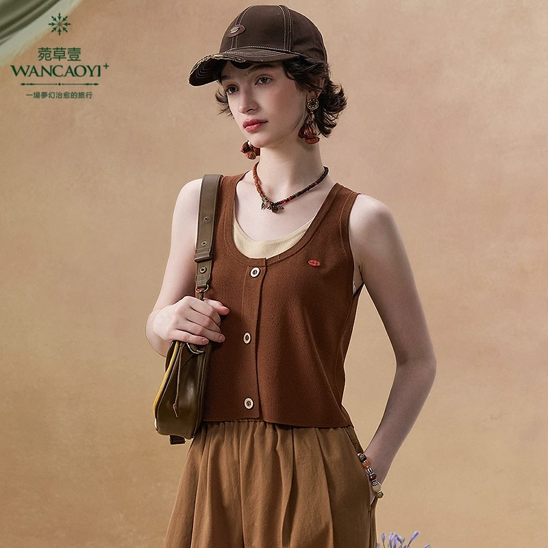 【商场同款】【艺术运动】菀草壹2025春季新款背心B33222511