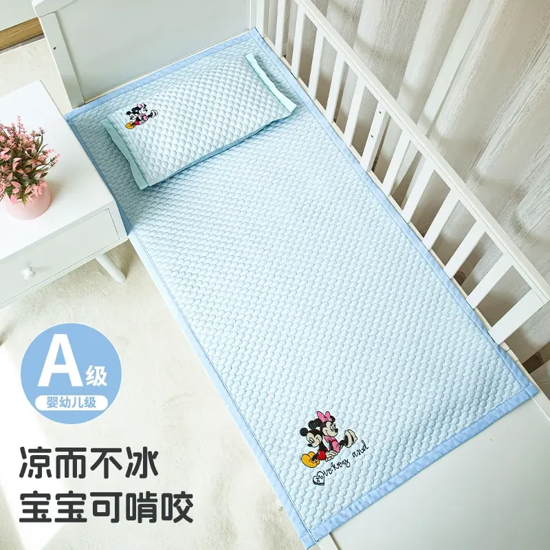 W迪士尼儿童卡通凉豆豆凉感凉席儿童床可机洗