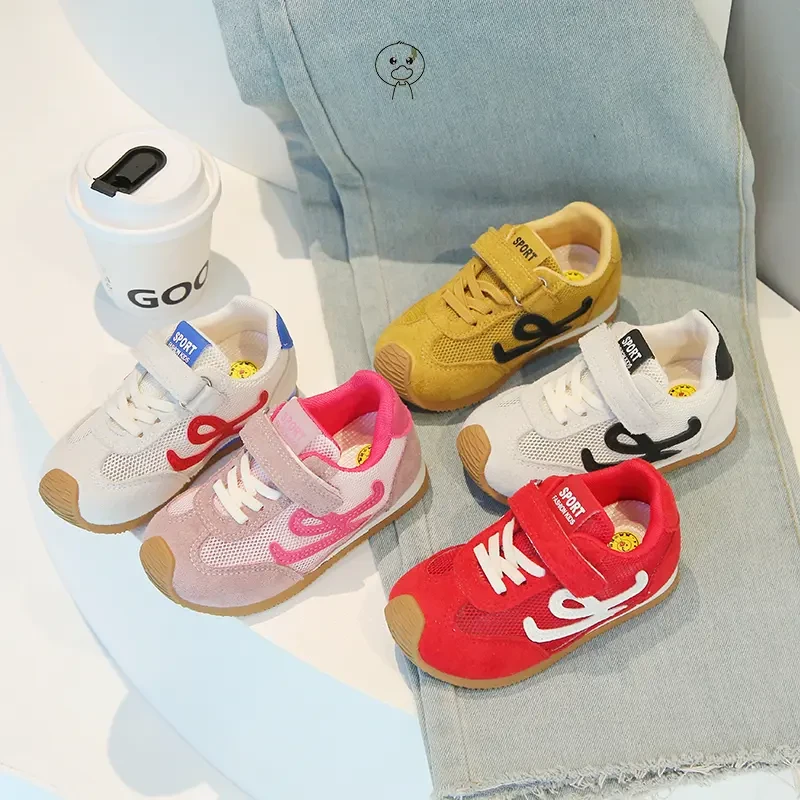 春季儿童学步鞋宝宝鞋童鞋运动鞋男小童男童休闲风透气春秋女童